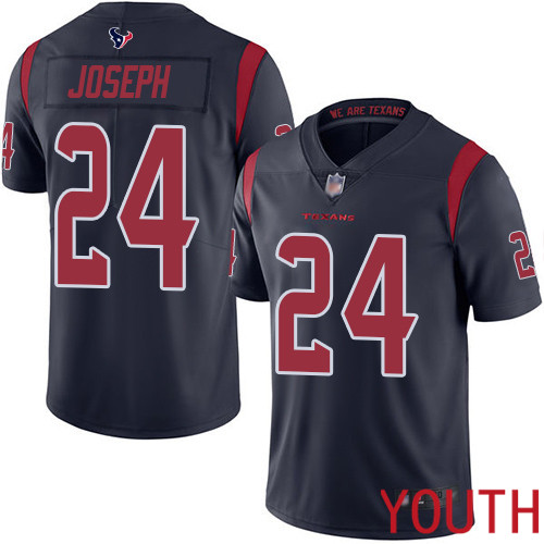 Houston Texans Limited Navy Blue Youth Johnathan Joseph Jersey NFL Football #24 Rush Vapor Untouchable